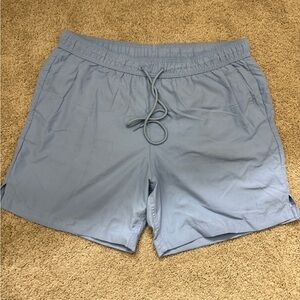 Light Blue Drawstring Swim Shorts
